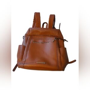Poppy & Peonies Vegan Leather Backpack *Flaws*